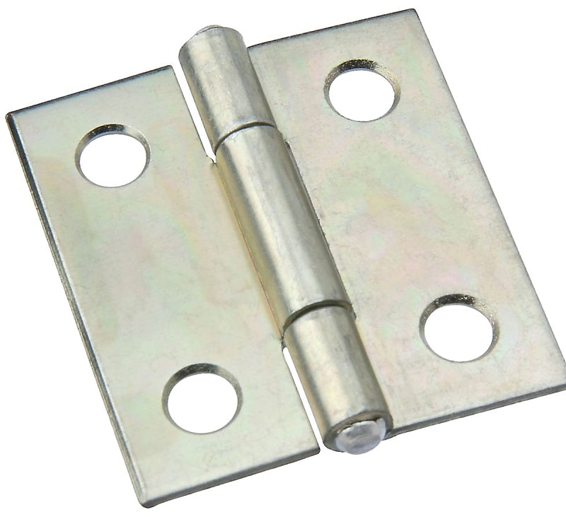 National Hardware N146-035 Utility Hinge, 1-1/2 in W Frame Leaf, 0.045 in Thick Frame Leaf, Aluminum/Cold Rolled Steel