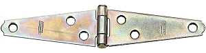 National Hardware N127-431 Strap Hinge, 1-3/16 in W Frame Leaf, 0.056 in Thick Leaf, Steel, Zinc, 18 lb