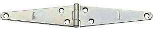 National Hardware N127-639 Strap Hinge, 1-5/8 in W Frame Leaf, 0.073 in Thick Leaf, Steel, Zinc