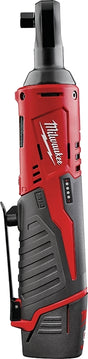 Milwaukee 2457-21 Ratchet Kit, Battery Included, 12 V, 1.5 Ah, 3/8 in Drive, 0 to 250 rpm Speed