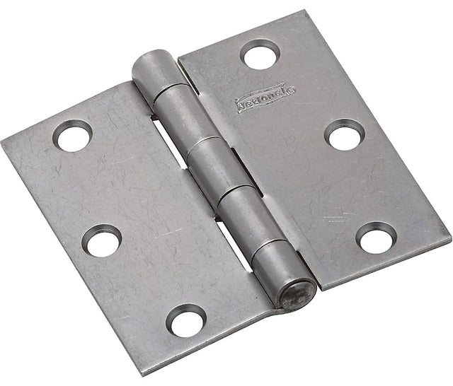 National Hardware N140-467 Utility Hinge, 3 in W Frame Leaf, 0.08 in Thick Frame Leaf, Cold Rolled Steel, Steel, 50 lb