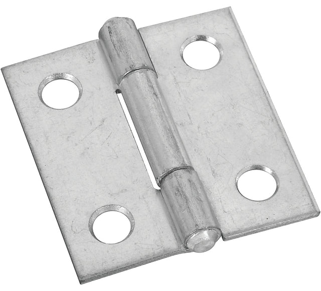 National Hardware N146-027 Utility Hinge, 1-1/2 in W Frame Leaf, 0.045 in Thick Frame Leaf, Aluminum/Cold Rolled Steel