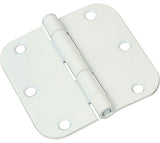 National Hardware N830-217 Door Hinge, Cold Rolled Steel, White, Full-Mortise Mounting