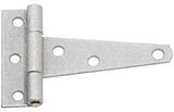 National Hardware N128-777 T-Hinge, 27/32 in W Frame Leaf, 2-1/4 in H Frame Leaf, Galvanized Steel, Tight Pin, 18 lb