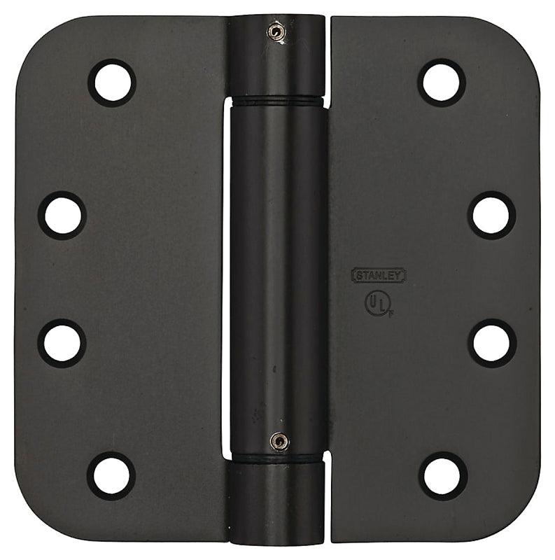 National Hardware V522 Series N351-015 Spring Hinge, Steel, Oil-Rubbed Bronze, 37 lb