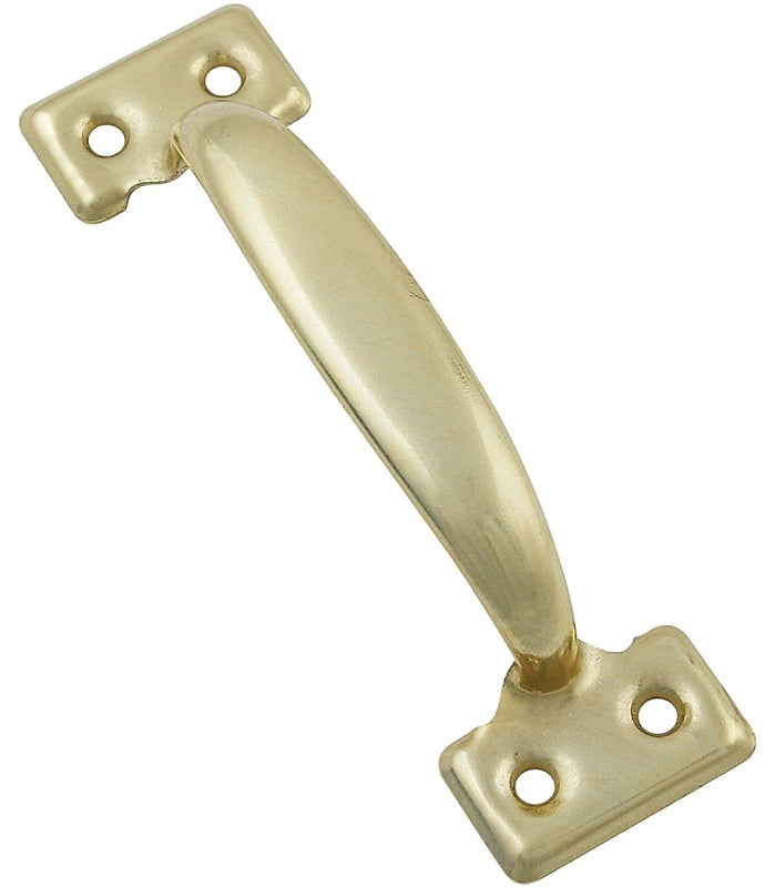 National Hardware N226-878 Door Pull, 1-1/2 in W, Steel, Brass