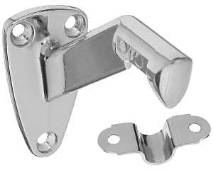 National Hardware N274-266 Handrail Bracket with Strap, 250 lb, Die-Cast Zinc, Chrome