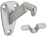 National Hardware N274-274 Handrail Bracket with Strap, 250 lb, Zinc, Satin Chrome