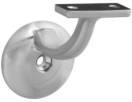 National Hardware N332-825 1-Piece Handrail Bracket, 250 lb, Zinc, Satin Nickel