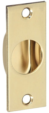 National Hardware N115-907 Door Edge Pull, 0.93 in W, 0.62 in D, Steel, Brass