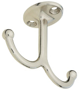 National Hardware V165 N245-837 Coat Hook, 35 lb, Zinc, Nickel