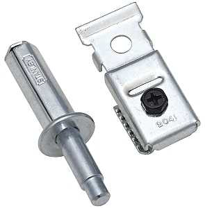 National Hardware V391UP Series N344-929 Folding Door Upper Pivot, Steel, Zinc