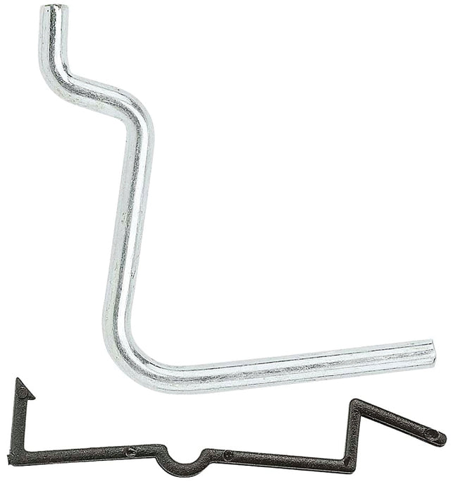 National Hardware N180-003 Peg Hook, 1-1/2 in W x 1-7/8 in H Dimensions, 1-1/2 in, 1/8, 1/4 in Opening, Steel