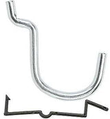 National Hardware N180-019 Peg Hook, 1-1/2 in, 1/4 in Opening, Steel, Zinc