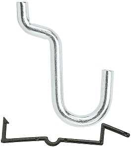 National Hardware N180-017 Peg Hook, 5/8 in, 1/4 in Opening, Steel, Zinc