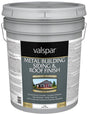 Valspar 027.0004260.008 Building Roof and Siding Finish, Semi-Gloss, Brite White, 5 gal