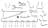 National Hardware N112-062 Series Peg Hook Assortment, 1/8, 1/4 in Opening, Steel, Zinc, 6/PK