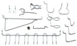 National Hardware N112-062 Series Peg Hook Assortment, 1/8, 1/4 in Opening, Steel, Zinc, 6/PK