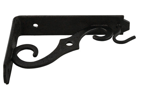 National Hardware V152P Series N274-480 Plant Bracket, 5 in L, Steel, Antique Black