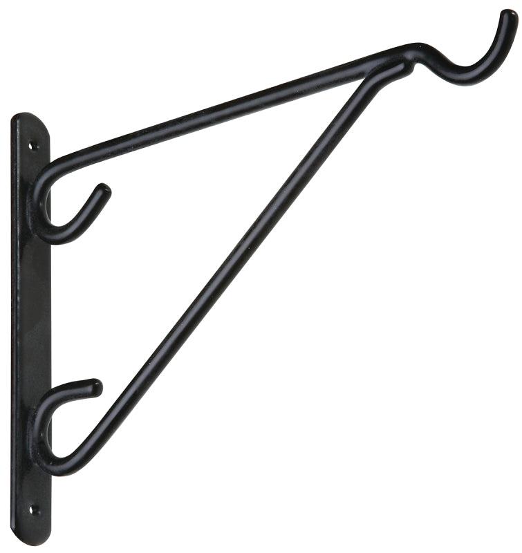 National Hardware V2652 Series N274-530 Outdoor Bracket, 8.72 in L, 6-3/4 in H, Steel, Black