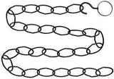 National Hardware V2660 Series N275-057 Extender Chain Kit, 36 in L, Steel, Black