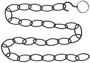 National Hardware V2660 Series N275-057 Extender Chain Kit, 36 in L, Steel, Black