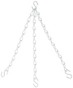 National Hardware V2663 Series N275-040 Flower Plant Chain, 18 in L, Steel, White