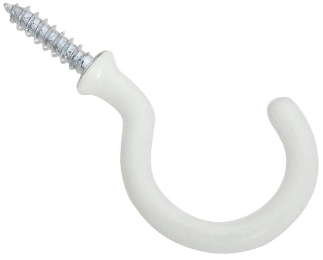 National Hardware V2667 Series N274-951 Outdoor Hook, 1-1/2 in L, Steel, White