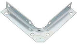 National Hardware V114 Series N245-415 Corner Brace, 4 in L, 5/8 in W, 4 in H, Steel, Zinc, 0.04 Thick Material