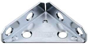 National Hardware V124 Series N337-675 Corner Brace, 2 in L, Steel, Zinc