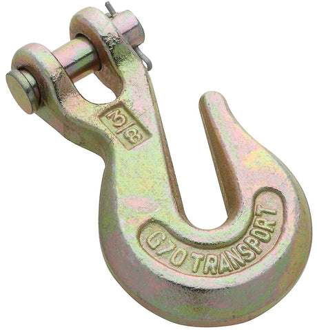 National Hardware N282-079 Clevis Grab Hook, 3/8 in, 6600 lb Working Load, Steel, Yellow Chrome