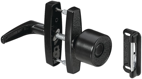 National Hardware V1307 Series N178-798 Knob Latch, Zinc, 5/8 to 1-3/8 in Thick Door