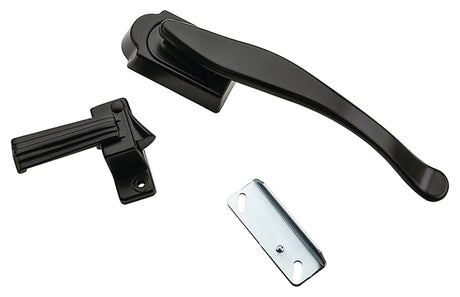 National Hardware V1331 Series N100-034 Lift Lever Latch, Black, 1-3/4 in Hole Spacing, Zinc, 3/4 to 1-1/4 in Thick Door