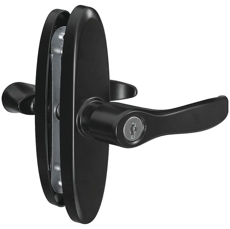 National Hardware V1332 Series N349-381 Door Lever, Zinc, Black