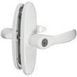 National Hardware V1332 Series N349-399 Door Lever, Zinc, White