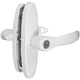 National Hardware V1332 Series N349-399 Door Lever, Zinc, White