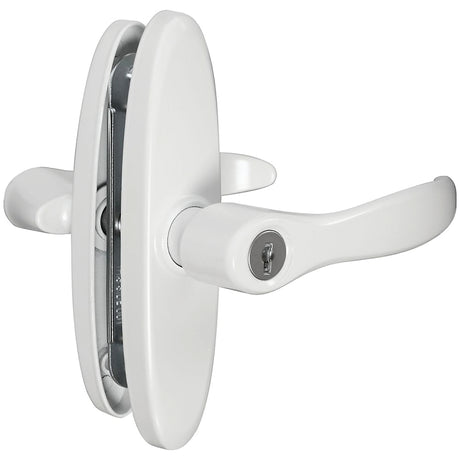 National Hardware V1332 Series N349-399 Door Lever, Zinc, White