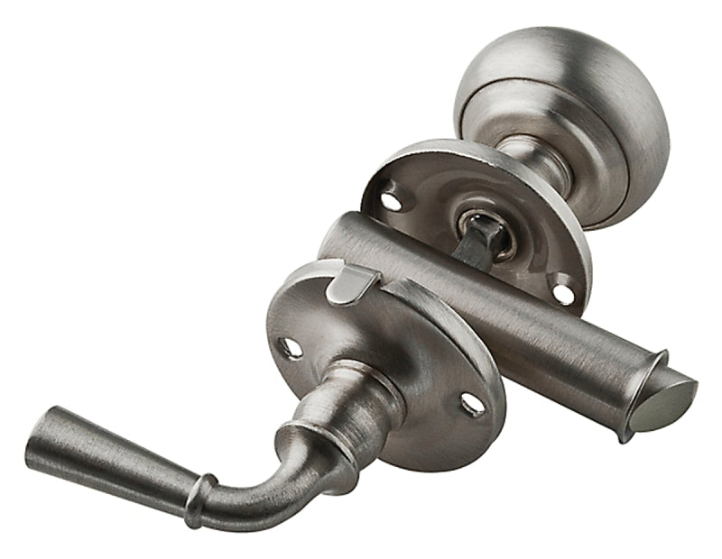 National Hardware V1953 Series N100-044 Storm Door Latch, Zinc, Satin Nickel, 7/8 to 1-3/8 in Thick Door