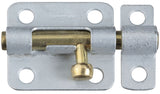 National Hardware N151-852 Barrel Bolt, 0.32 in Dia Bolt Head, 2-1/2 in L Bolt, Galvanized