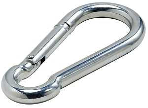 National Hardware 3112BC Series N830-308 Interlocking Spring Snap, 738 lb Working Load, Steel, Zinc