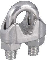 National Hardware 4230BC Series N830-314 Wire Cable Clamp, 1/4 in Dia Cable, 1-1/4 in L, Malleable Iron