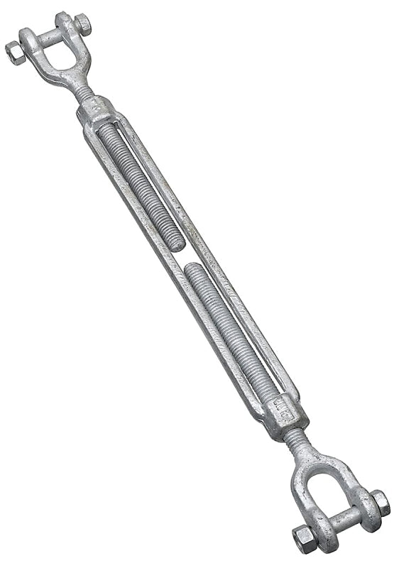 National Hardware 3276BC Series N177-592 Turnbuckle, 1800 lb Working Load, 1/2 in Thread, Jaw, Jaw, 9 in L Take-Up