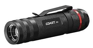 Coast 20864 Twist Focus Flashlight, AAA Battery, LED Lamp, 315 Lumens, Flood to Spot Beam, 2 hr 15 min Run Time