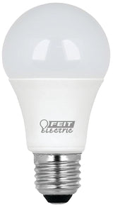 Feit Electric A800/830/10KLED/10 LED Bulb, General Purpose, A19 Lamp, 60 W Equivalent, E26 Lamp Base, Warm White Light