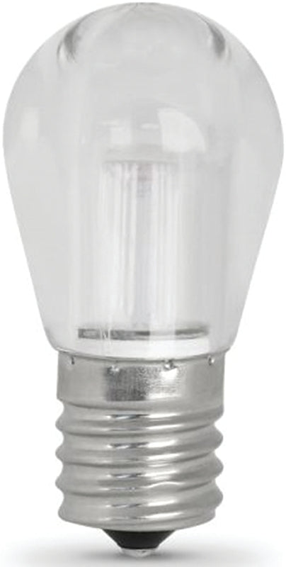 Feit Electric BP40S11N/SU/LED LED Bulb, Decorative, S11 Lamp, 40 W Equivalent, E17 Lamp Base, Dimmable, Warm White Light