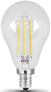 Feit Electric BPA1560C850LED/2 LED Bulb, General Purpose, A15 Lamp, 60 W Equivalent, E12 Lamp Base, Dimmable, Clear