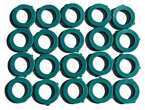 Gilmour 801154-1001 Hose Washer, 1/4 in Thick, Vinyl