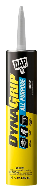 DAP DYNAGRIP 27501 Construction Adhesive, Tan, 10.3 oz Cartridge