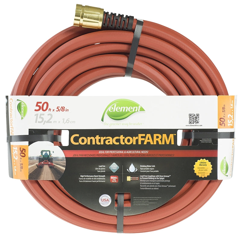 Swan ELCF58050 Water Hose, 50 ft L, Red