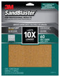 3M SandBlaster Series 20060-G-4 Sandpaper, 11 in L, 9 in W, 60 Grit, Coarse, Synthetic Mineral Abrasive